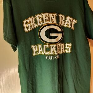 Green Bay Packers Football T-Shirt-Large